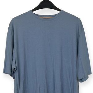 Left Coast Tee Men's XXL 100% Pima Cotton Soft Short Sleeve T Shirt Blue *stains